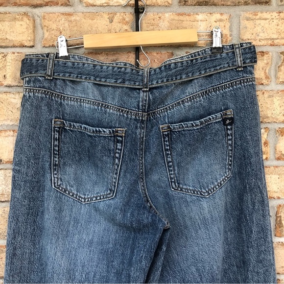 m jeans by maurices Cotton Wide Leg Nonstretch High Rise Blue Jean 14w - Picture 8 of 14